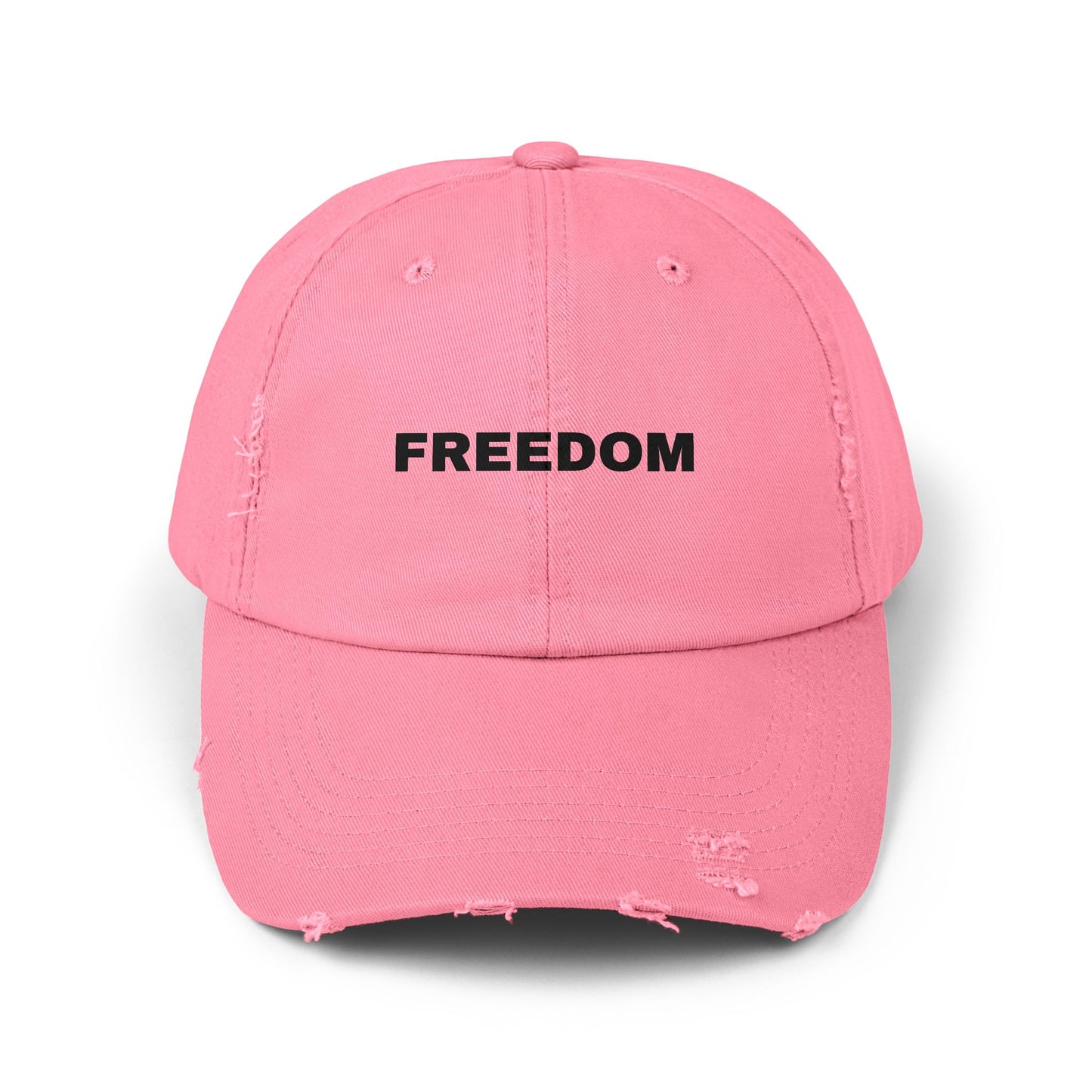 Freedom Distressed Cap - Casual Hat for Outdoor Adventures, Gifts for Friends, Festivals, Everyday Wear, Birthdays