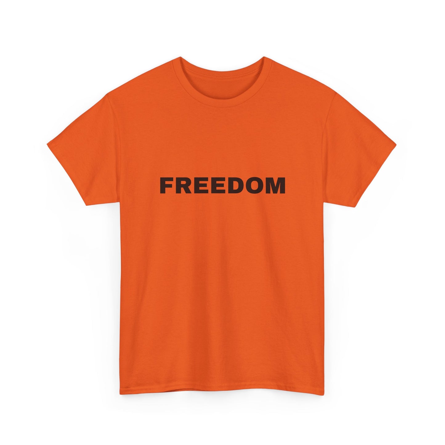 Freedom Unisex Heavy Cotton Tee - Motivational Shirt, Casual Wear, Gift for Activists, Everyday Comfort, Inspirational Apparel